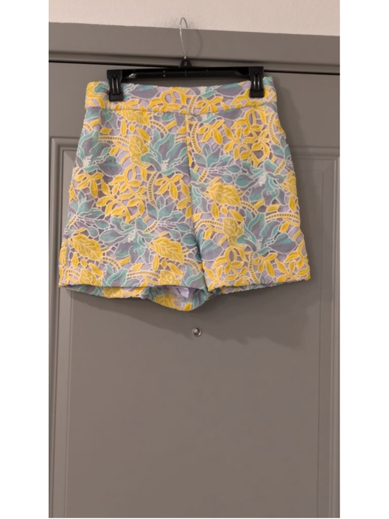 Anthropologie Pants - Women's Anthropologie Hutch High Waist Shorts Size 6 Yellow Teal